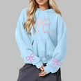 thumbnail image 2 of Caywon Casual Loose-Fit Hooded Sweatshirt for Women Printed Round Neck Long Sleeves Comfy Daily Wear for Spring Autumn, 2 of 5