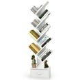 thumbnail image 1 of Costway 10-tier Tree Bookshelf with Drawer Free-standing Bookcase Storage Shelf White, 1 of 8