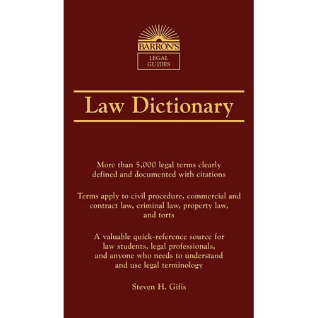 Barron's Law Dictionary (Best Law Dictionary For Law Students)