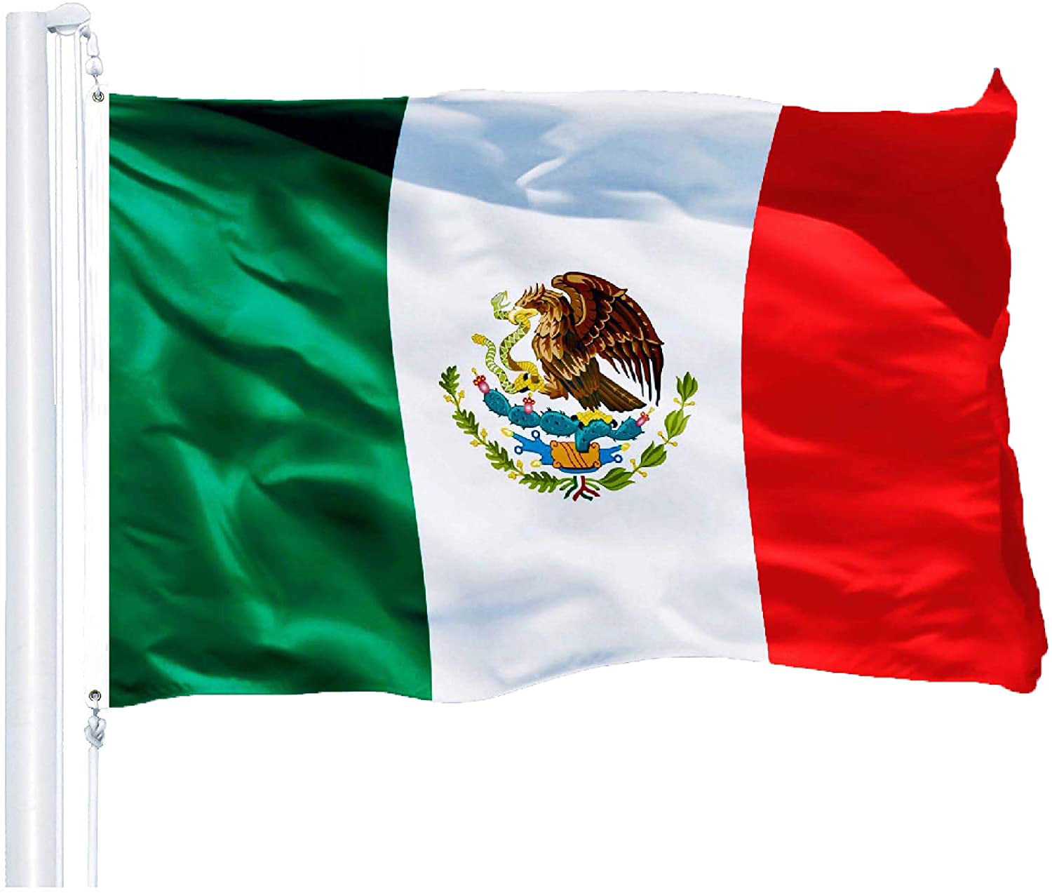 Set 3x5 Wholesale Combo State of California & Mexico Mexican Flag 3'x5' 2 Pack 