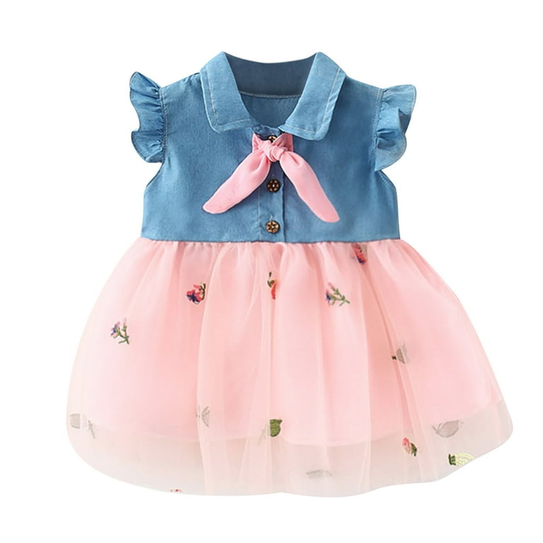 Herrnalise Sleeveless Tulle Toddler Denim Dress Baby Bow Lace Girls Summer Beach Dresses withHat Outfits Set for Kids - Walmart.com Herrnalise Sleeveless Tulle Toddler Denim Dress Baby Bow Lace Girls Summer Beach Dresses withHat Outfits Set for Kids - Walmart.com