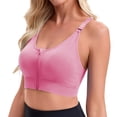 thumbnail image 3 of SPZTSX Front Zipper Sports Bras for Women Adjustable Straps High Support Breathable Post Surgery Workout Yoga Bra Free Size, 3 of 6