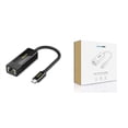 thumbnail image 2 of Ethernet Adapter USB to 10 100 Mbps Network Adapter RJ45 Wired LAN Adapter for Laptop PC Compatible with Nintendo Switch Wii Wii U MacBook Chromebook Surface Windows macOS Linux, 2 of 5