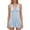 Light Blue, variant on Women's Sleeveless V Neck A Line Summer Dress - Flowy, Casual, Flax Fabric - S-XL