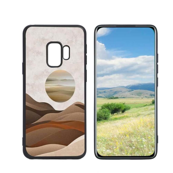 Abstract-landscape-6 Phone Case, Degined for Samsung Galaxy S9 Case Men Women, Flexible Silicone Shockproof Case for Samsung Galaxy S9