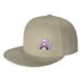 thumbnail image 1 of DouZhe Flat Brim Cap Snapback Hat, Moe Anime Character Girl Prints Adjustable Yellow Adult Baseball Cap, 1 of 6