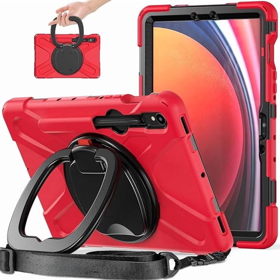 Tablet Protective Case for Samsung Galaxy Tab S10 Lite/S10 FE/S9 FE/S9, Red