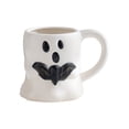 thumbnail image 2 of Black Halloween Relief Ceramic Mug, Cute 3D Ghost Pumpkin Shaped Water Cup, Novelty Festival Coffee Drinkware, Creative Holiday Gift for Home Daily Drinking and Halloween Party Use, 2 of 6