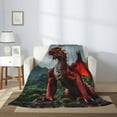 thumbnail image 2 of Throw Blanket for Couch Sofa and Bed, Majestic Red Dragon Super Soft Plush Throw Blanket, Fuzzy Cuteness Comfy Warm Washable Flannel Blanket & Throws for All Season 40"x30", 2 of 5