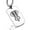 Silver, variant on Stainless Steel Geometric Polygon Elephant Animal Dog Tag Pendant Necklace