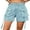 Light Blue, variant on Michellecmm Women Denim Shorts, High Waist Solid Cargo Shorts with Pockets