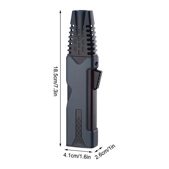 Butane Torch Lighter, Refillable Kitchen Cooking Torch Windproof Adjustable Flame Solar Beam Torch Blow Torch for Baking Creme Brulee