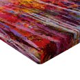 thumbnail image 2 of Ambesonne Nature Fitted Sheet, Autumn Forest Painting, Queen Size, Orange Yellow, 2 of 3