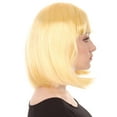 thumbnail image 4 of Womens Actress Wig | Blonde Medium Bob Wig | Premium Breathable Capless Cap, 4 of 8