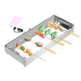 thumbnail image 1 of Automatic flips frame Tool Set Adjustable Width Grilling Stand Reusable Sturdy Barbecue Rack Rotisserie Grill for Backyard Garden Patio 50cm, 1 of 8