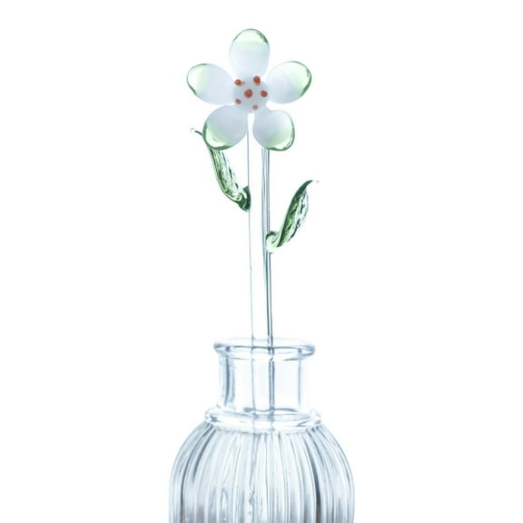 Hand-blown Glass Flower Glass Flower Bouquet for Valentine's Day Christmas Birthday Decorativestyle:style2;