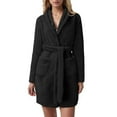 thumbnail image 1 of Women Hooded Fleece Bathrobe Cute Pajamas for Women Set Lightweight Soft Plush Short Pajamas for Women Set Summer Flannel Sleepwear Fleece Hooded Bathrobe Plush Soft Robe, 1 of 5