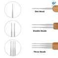 thumbnail image 5 of Deago 5pcs/Set Dreadlock Crochet Hook for Hair Dreadlock Needle Tool for Braid Craft Dread Locks Crochet Needles (0.75mm), 5 of 8