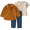 Brown Truck, variant on Baby Boy Outfit Set, 3-Piece, Sizes 0/3-24 Months