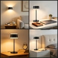 thumbnail image 6 of DAYBETTER Cordless Rechargeable Table Lamp with Touch Control & Dimming, 3 Color Temperature, Portable Touch Lamps for Bedside Dining, Black, 6 of 7