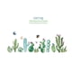 thumbnail image 1 of Inteprter Conjunto de pegatinas de pared, calcomanía de Cactus de dibujos animados, papel tapiz decorativo para interiores, póster extraíble, Decoración del hogar, 1 of 6