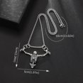 thumbnail image 4 of Collar con colgante de calavera de crucifixión creativo para hombre Yashi estilo punk hip hop, 4 of 5