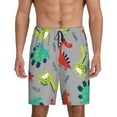 thumbnail image 3 of Lsque Cute Dinosaur Mens Sleep Pajama Shorts,Short Pajama Pants, Cotton Ultra-Soft Knit-4X-Large, 3 of 9