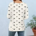 thumbnail image 4 of Gamivast Valentines Shirts for Women Plus Size 3/4 Sleeve Heart Graphic Cute Tops Holiday Crewneck Loose Fitted Tees Casual Tunic Streetwear Sweatshirts, 4 of 6