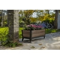thumbnail image 4 of Keter Mobile 24 Gallon Garden Planter - Perfect for Growing Fresh Vegetables, Flowers and Herbs, Walnut, 4 of 5
