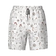 thumbnail image 4 of Lsque Mens Swim Trunks Funny Chicken Pattern - Bathing Suit Compression Liner - Beach Swim Shorts Swimwear - (S-3XL) - Stretch Quick Dry -Medium, 4 of 9