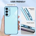 thumbnail image 4 of Compatible with Samsung Galaxy A35 5G Case Cute Luxury Plating Design for Women Girly, Soft TPU Shockproof Reinforced Corners Protective Phone Case for Galaxy A35 5G 6.6", Blue, 4 of 12