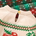 thumbnail image 6 of Suealasg Toddler Girl Christmas Knit Sweater 3M 6M 1T 2T 3T Long Sleeve Round Neck Truck Pullover Sweater Baby Girl Warm Fall Winter Clothes, 6 of 9