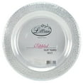 thumbnail image 2 of Lillian Dinnerware Pebbled Plastic Plate, 10.25", Clear, 10 Ct, 2 of 2