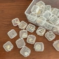 thumbnail image 4 of 10 Clear Mini Jewelry Storage Boxes for Pearl Bracelets and Small Trinkets 1.38D x 1.38W x 0.79H, 4 of 5