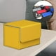 thumbnail image 3 of Caja organizadora grande para guardar barajas de cartas coleccionables con cierre magnético y carga lateral amarillo, 3 of 9