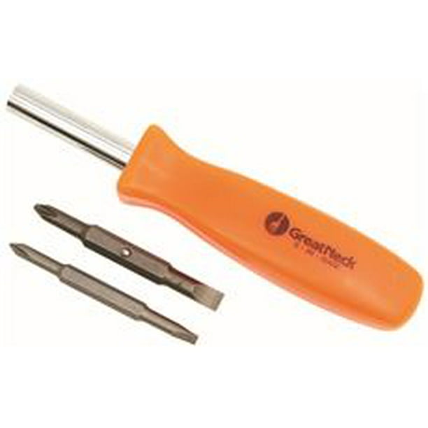 GREAT NECK SAW® SCREWDRIVER, 4 IN 1 per 6 Each