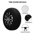 thumbnail image 2 of Susaid Cute Dog Print Tire Covers,Waterproof Anti-UV Snow Sun Rain Tire Covers for RV,Truck, SUV, Trailer, Camper-17 inch, 2 of 6