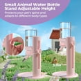 thumbnail image 5 of Botella de Agua para Hámster, Antigoteo, para Cobayas, con Soporte Ajustable, Dispensador de Agua A Prueba de Fugas, Color Rosa., 5 of 5