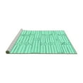 thumbnail image 2 of Ahgly Company Machine Washable Indoor Rectangle Solid Turquoise Blue Modern Area Rugs, 5' x 8', 2 of 4