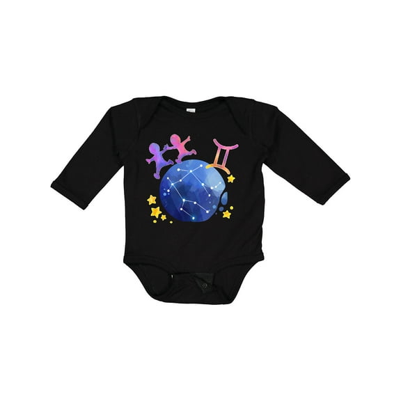 Inktastic Gemini Constellation Zodiac Sign Illustration Boys or Girls Long Sleeve Baby Bodysuit