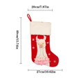 thumbnail image 4 of Gibobby Calcetines de regalo de caramelo calcetín personalizado para chimenea adornos navideños para el y accesorios de fiesta para niños(Pink), 4 of 4