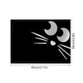 thumbnail image 3 of hengsof Halloween Cat Placemats, Black Dining Table Place Mats, Heat Insulating Mats Scary Holiday Kitchen Decor Party Home Decoration, 3 of 5