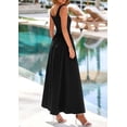 thumbnail image 2 of Vestido largo PRETTYGARDEN sin mangas Aline Swing con bolsillos, 2 of 9