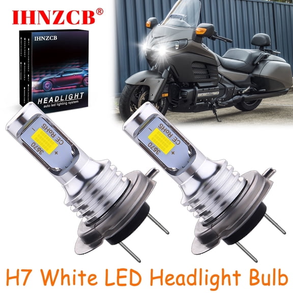 IHNZCB for Honda Goldwing F6B GL1800B 2013-2016 - 2X H7 LED Headlights Bulb 55W White YTB,Motorcycle Light,Y22