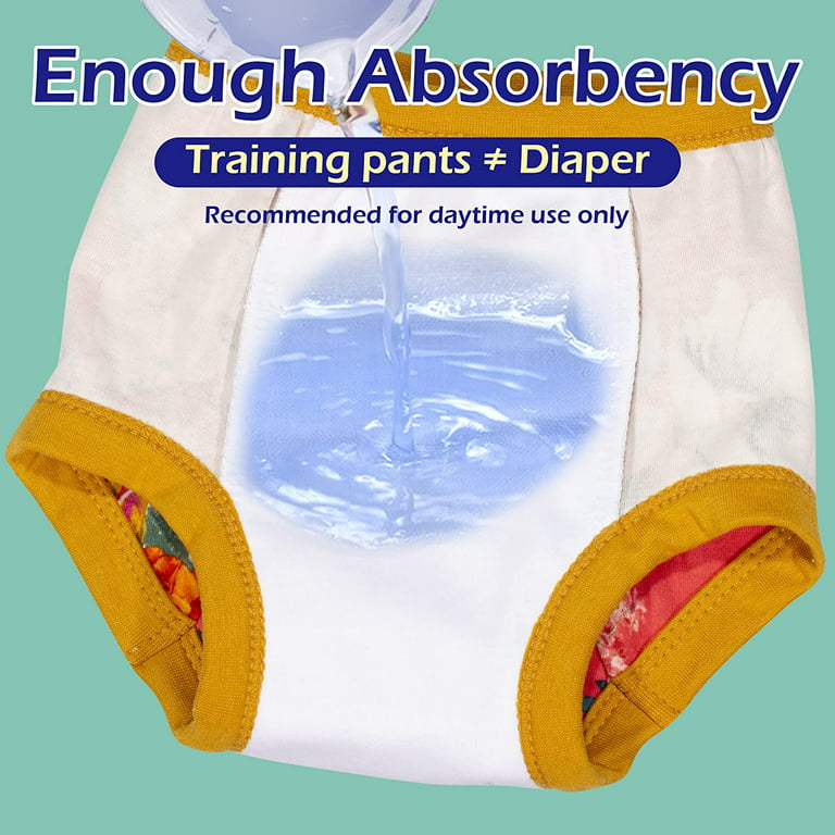 BIG ELEPHANT Baby Girls Potty Training Pants, Toddler Training