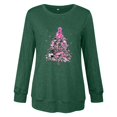 thumbnail image 4 of DPTALR Women Leisure Print Round Neck Long Sleeve T-Shirts Tops, 4 of 4
