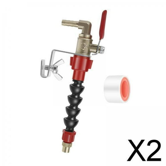 DYNWAVECA 3xMisting System Water Sprayer Dust Remover Water Spray Misting System Dust Remover Water Sprayer for Marble Brick Tile , Red, 2 Pcs