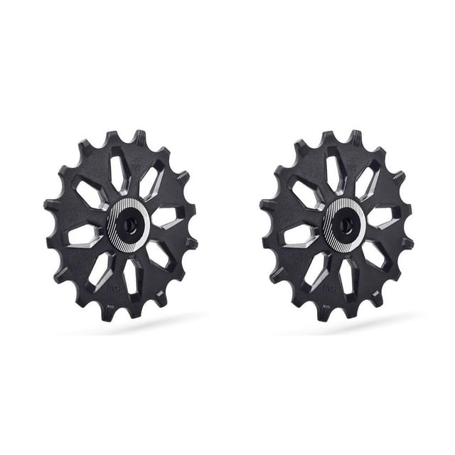 Soidarity Polea de cambio trasero de bicicleta guía de aleación de aluminio rueda de bicicleta de montaña 16T 16T 2piezas Soidarity CBP380385