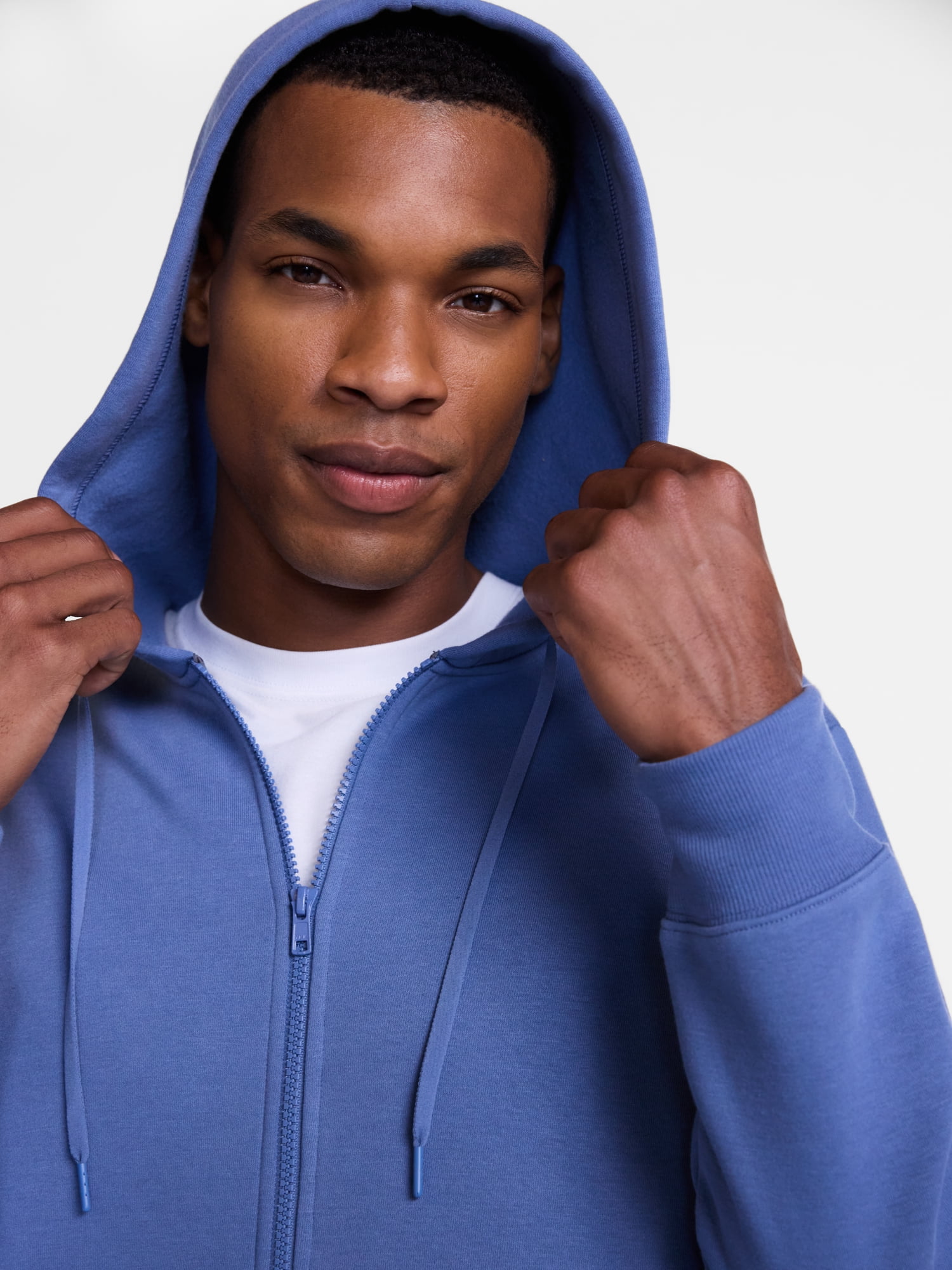 Athletic Works Men's and Big Men's Zip Up Fleece Hoodie Sweatshirt, Sizes XS-4XLT