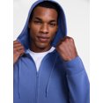 thumbnail image 5 of Athletic Works Men's and Big Men's Zip Up Fleece Hoodie Sweatshirt, Sizes XS-5XLT, 5 of 6